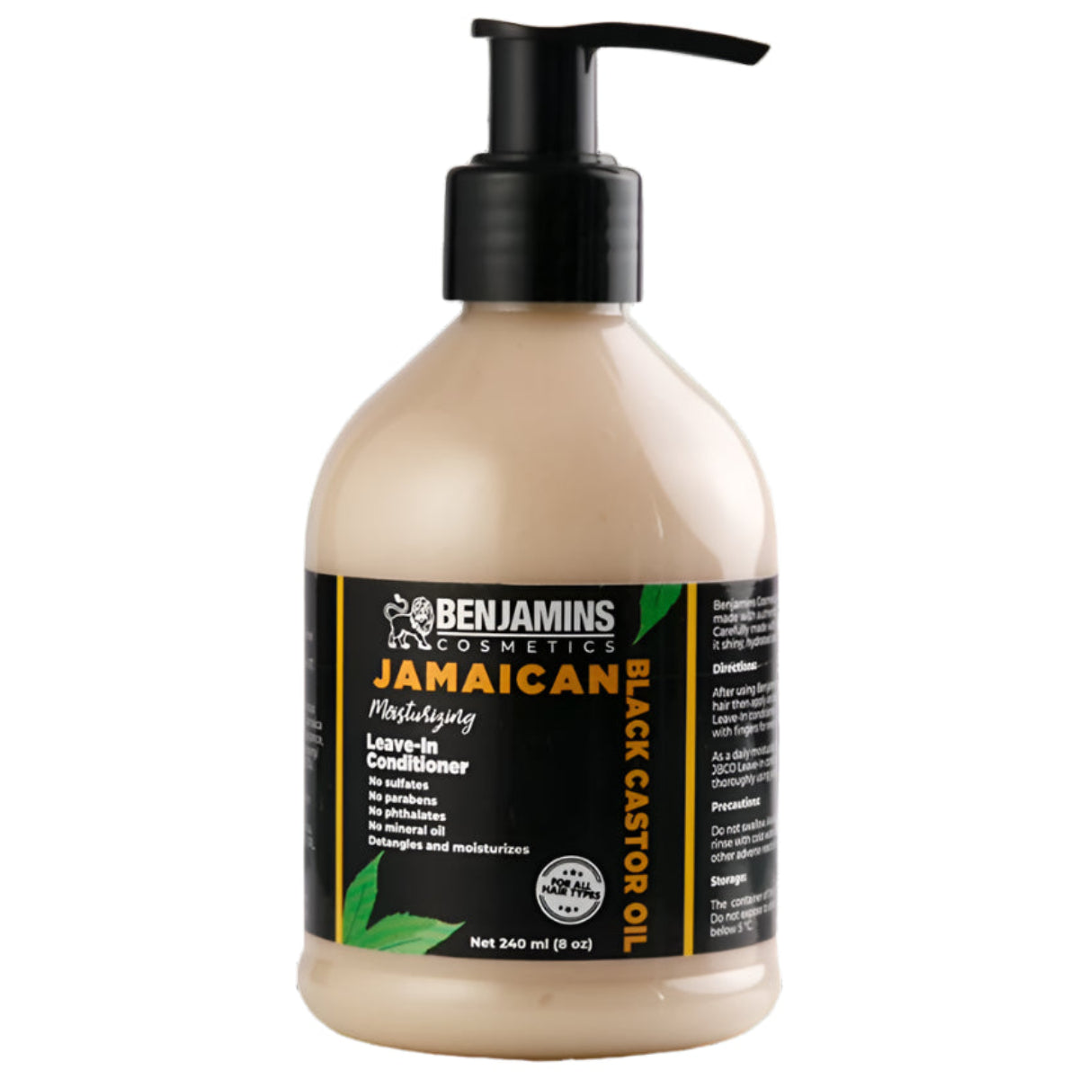 Benjamins Cosmetics Moisturizing Leave-in Conditioner, 240ml